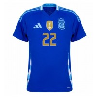 Fotbalové Dres Argentina Lautaro Martinez #22 Venkovní Copa America 2024 Krátký Rukáv
